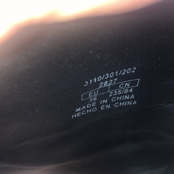 ZARA Trafaluc Black and Metallic Gold Bamboo Print Ankle High Booties Size 36 - Picture 9 of 11